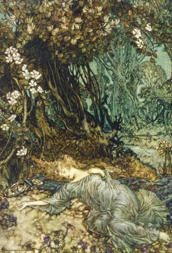 Illustration for A Midsummer Night's Dream by Arthur Rackham