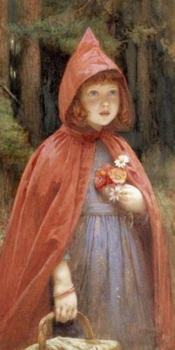 Illustration for Little Red Riding Hood by Sir John Everett Millais
