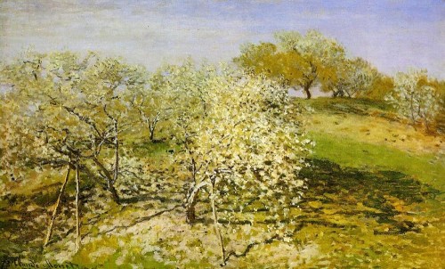 Apple Trees in Bloom by Claude Monet