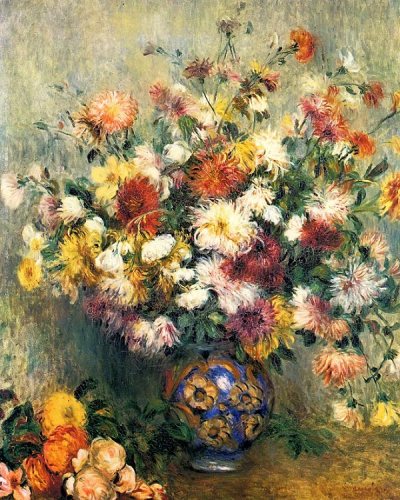 Bouquet of Chrysanthemums by Pierre-Auguste Renoir