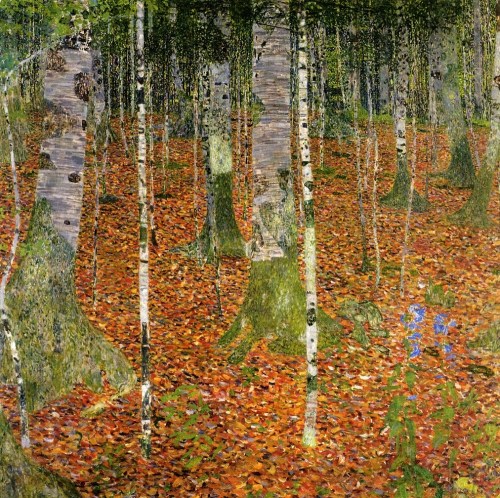 farmhouse-with-birch-trees-by-gustav-klimt